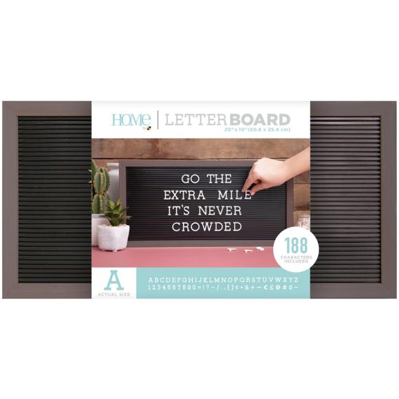 DCWV Framed Letterboard 20"X10"
