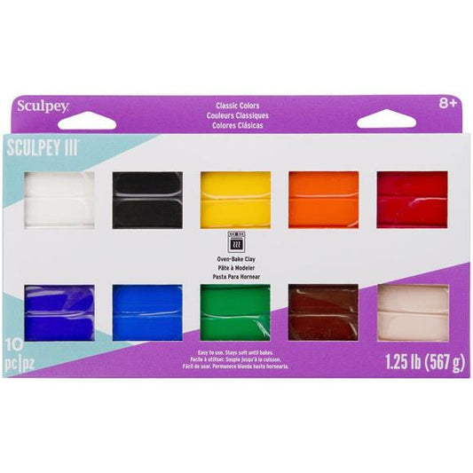 Sculpey III Oven-Bake Clay 2oz 10/Pkg
