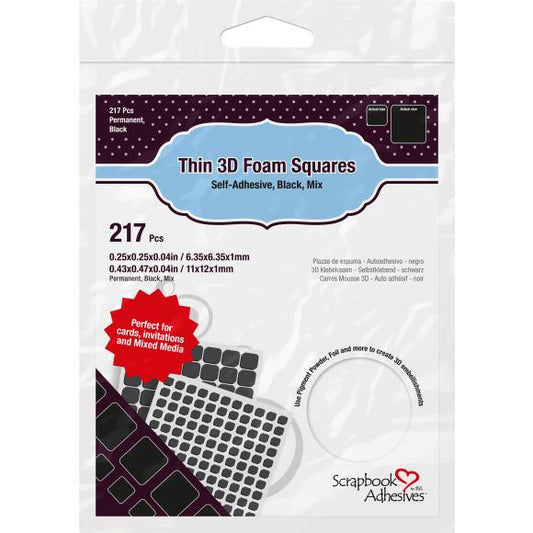 Scrapbook Adhesives Thin 3D Adhesive Foam Squares 217/Pkg