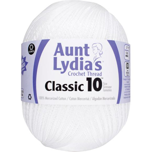 Aunt Lydia's Classic Crochet Thread Size 10 Jumbo