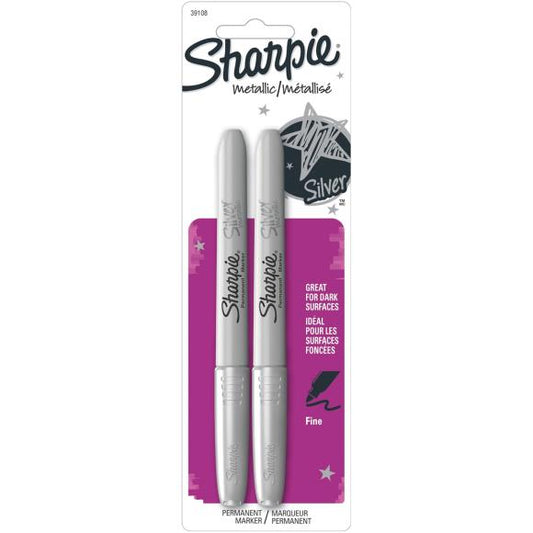 Sharpie Metallic Fine Point Permanent Markers 2/Pkg