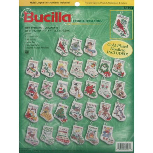 Bucilla Counted Cross Stitch Kit 3.5" 30/Pkg