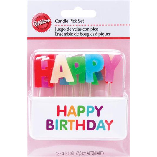 Wilton Candle Pick Set 3" 13/Pkg