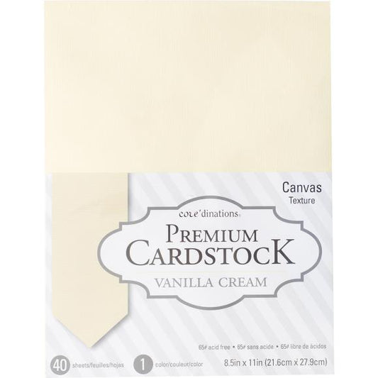 Core'dinations Value Pack Textured Cardstock 8.5"X11" 40/Pkg