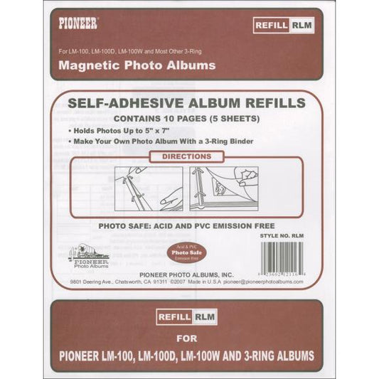 Pioneer Magnetic Photo Album Refill Pages 8.25"X10.5"