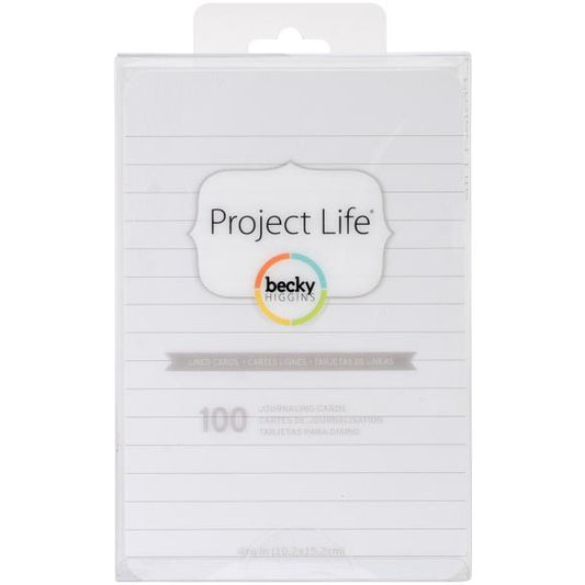 Project Life 4"X6" Cards 100/Pkg