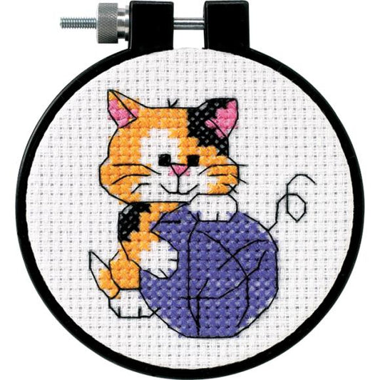 Dimensions Learn-A-Craft Counted Cross Stitch Kit 3" Round