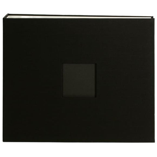 American Crafts D-Ring Cloth Album W/Window 12"X12"