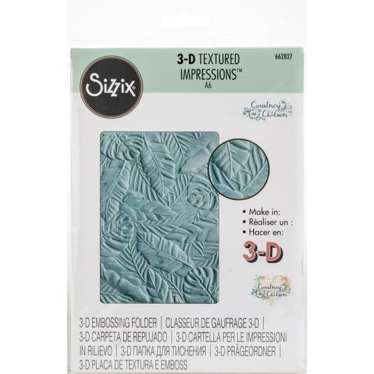 Sizzix 3D Textured Impressions Embossing Folder By Courtney
