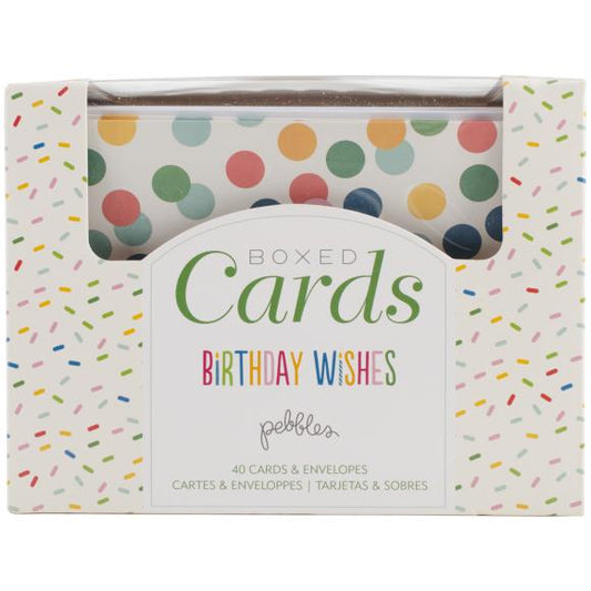 Pebbles A2 Cards W/Envelopes (4.375"X5.75") 40/Box