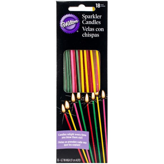 Wilton Sparkler Candles 6.5" 18/Pkg