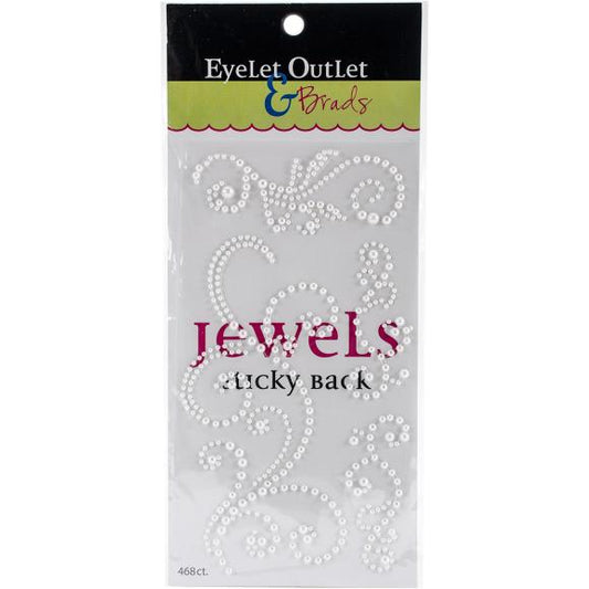 Eyelet Outlet Adhesive Pearl Swirls 468/Pkg