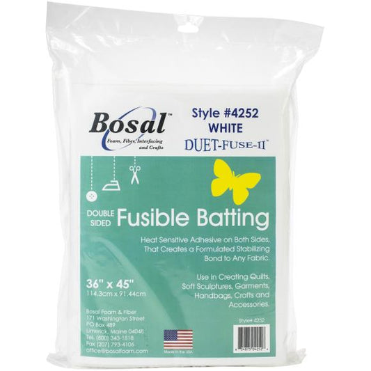 Bosal Duet-Fuse-II Double-Sided Fusible Batting