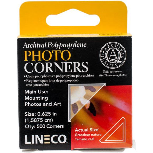 Lineco Polypropylene Photo Mounting Corners 500/Pkg