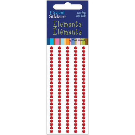 Mark Richards Crystal Stickers Elements 3mm Round 125/Pkg