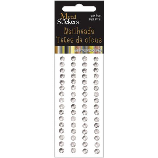 Mark Richards Metal Stickers Nailheads 5mm Round 64/Pkg