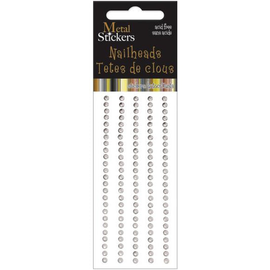 Mark Richards Metal Stickers Nailheads 3mm Round 125/Pkg