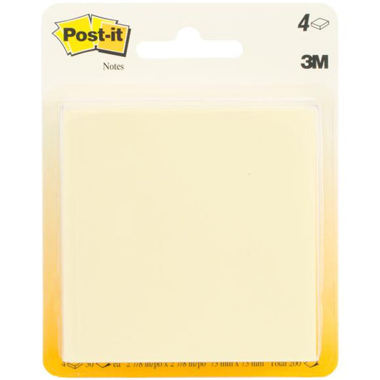 Post-It Notes 3"X3" 4/Pkg