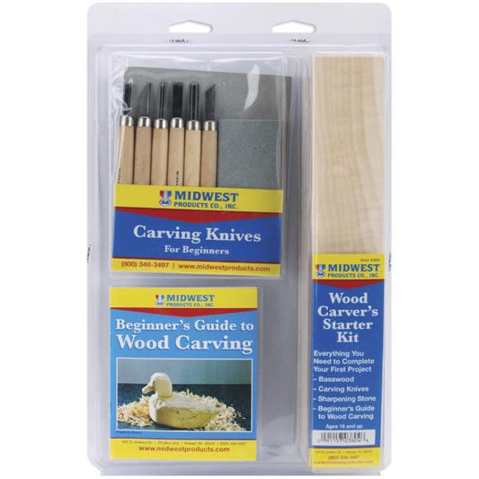 Midwest Products Wood Carver's Starter Kit 8/Pkg