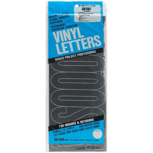 Duro Permanent Adhesive Vinyl Letters 6" 94/Pkg