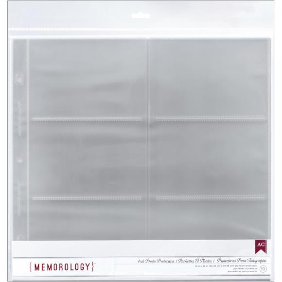 American Crafts Side-Loading Page Protectors 12"x12" 10/Pkg