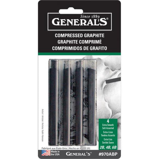 General's Compressed Graphite Sticks 4/Pkg