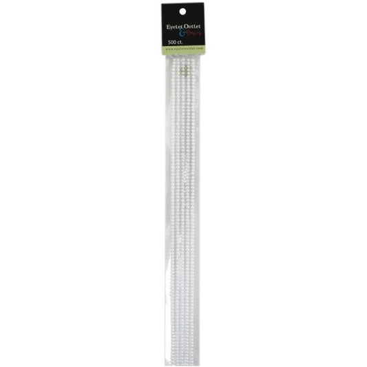 Eyelet Outlet Adhesive Pearl Strips 12" 5/Pkg