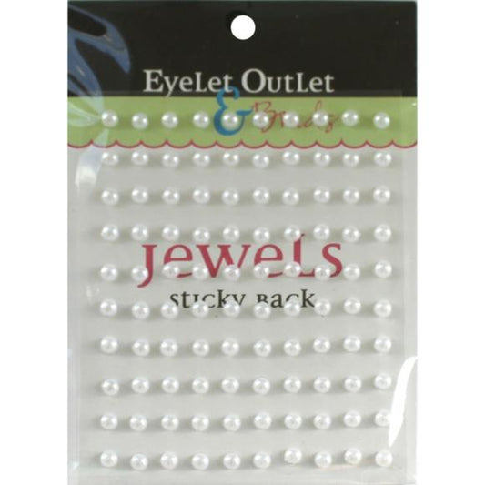 Eyelet Outlet Adhesive Pearls 5mm 100/Pkg