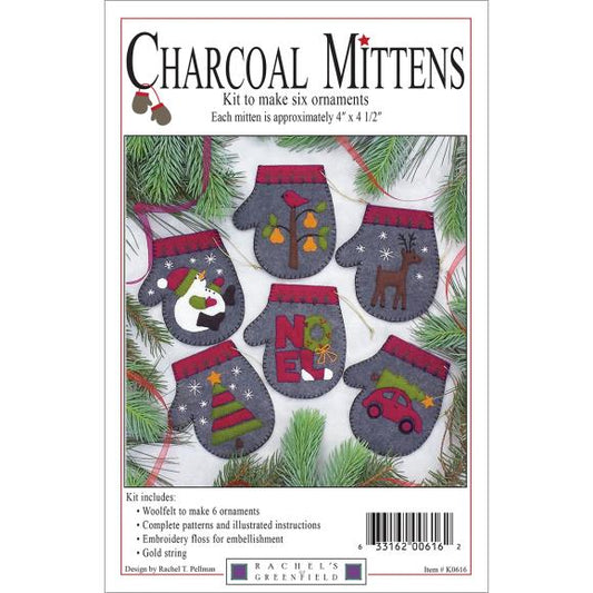 Rachel's Of Greenfield Felt Ornament Kit 4.5"X4" 6/Pkg