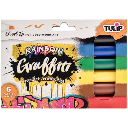 Tulip Graffiti Fabric Markers 6/Pkg