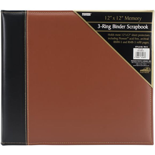 Pioneer 3-Ring Sewn Cover Album 12"X12"