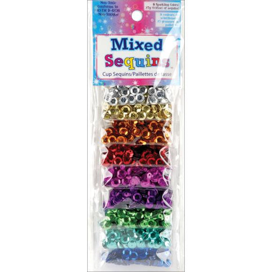 Sulyn Mixed Sequins 6mm 3g 9/Pkg