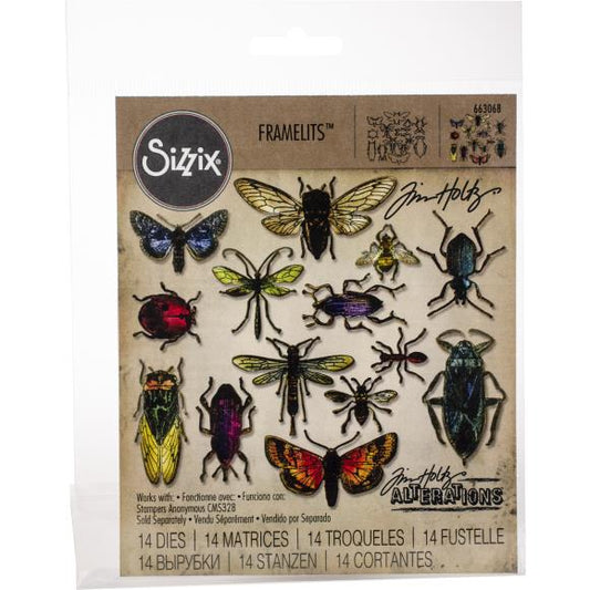 Sizzix Framelits Dies By Tim Holtz 14/Pkg