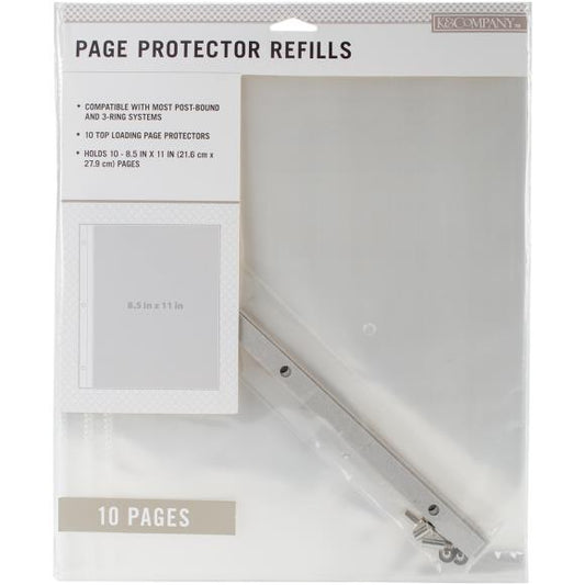 K&Company Page Protector Refills 8.5"X11"