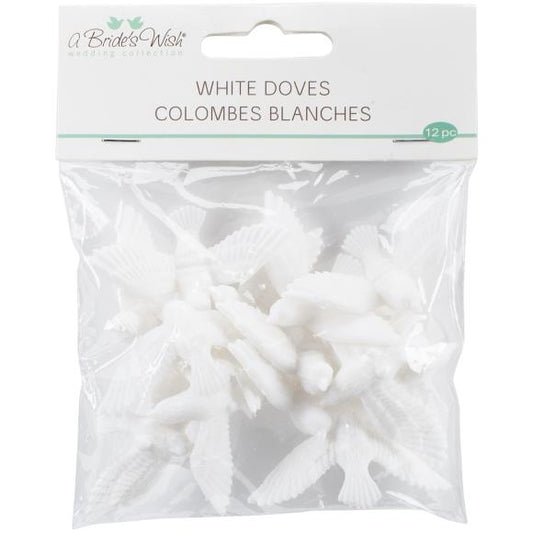 A Bride's Wish White Doves 12/Pkg