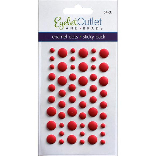 Eyelet Outlet Adhesive-Back Enamel Dots 54/Pkg