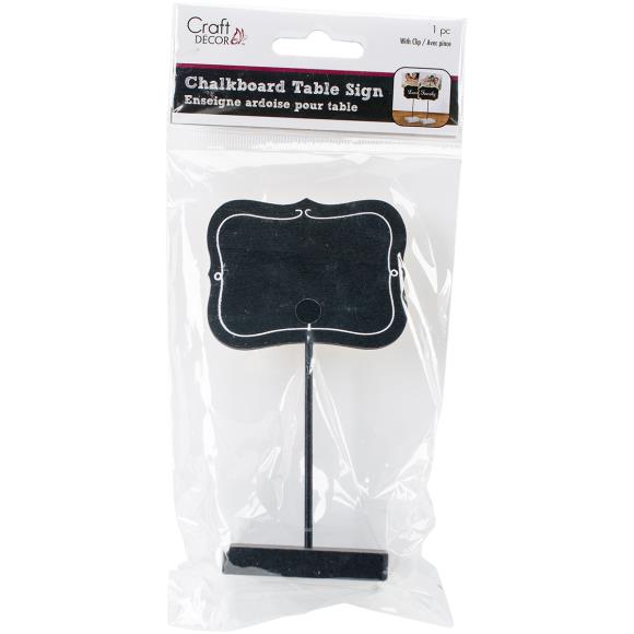 Multicraft Chalkboard Table Sign 2.6"X1.8"