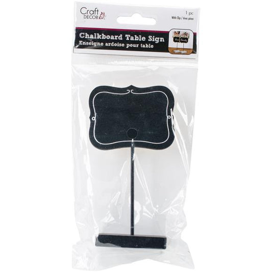 Multicraft Chalkboard Table Sign 2.6"X1.8"