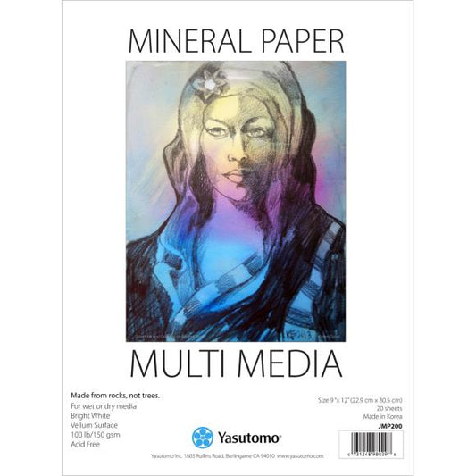 Yasutomo Multi-Media Mineral Paper Pad 9"X12"
