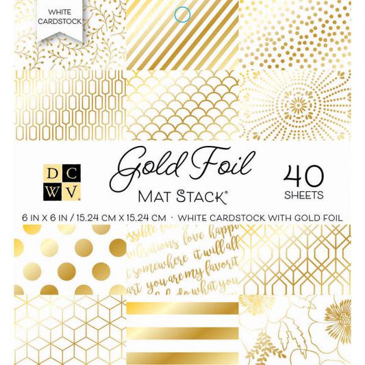 DCWV Single-Sided Cardstock Stack 6"X6" 40/Pkg