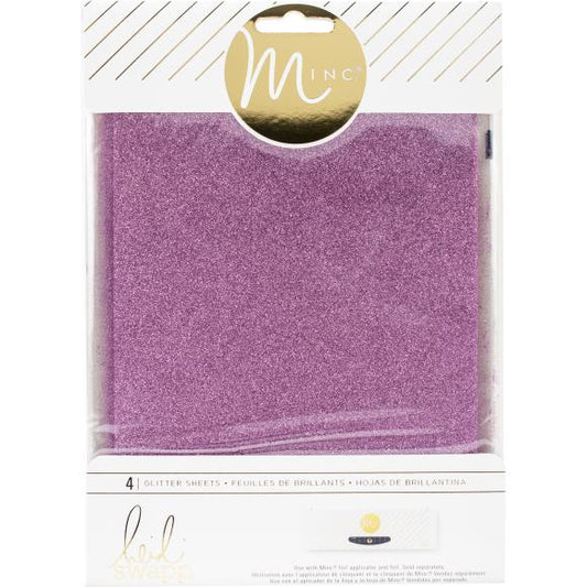 Heidi Swapp Minc Glitter Sheets 6"X8" 4/Pkg