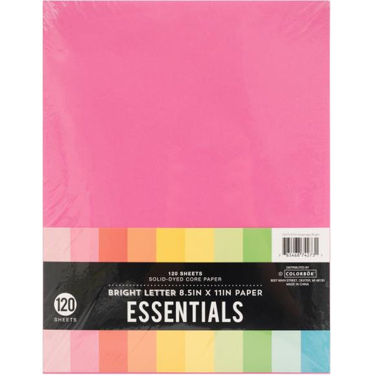 Colorbok Essentials 24lb Cardstock 8.5"X11" 120/Pkg