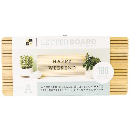 DCWV Frameless Letterboard 15"X7"