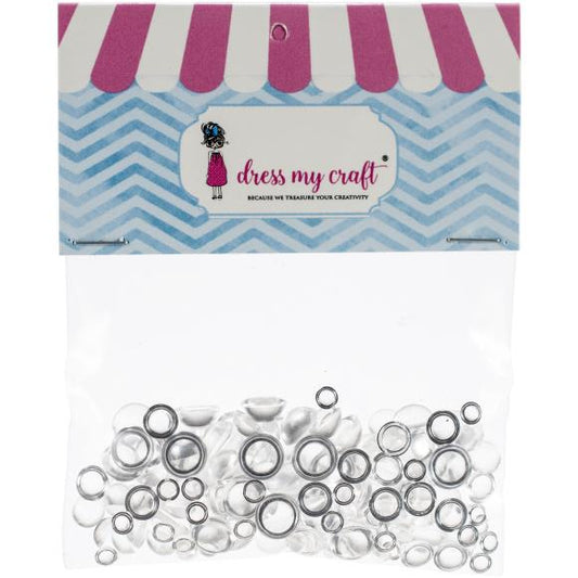 Dress My Craft Water Droplet Embellishments 150/Pkg