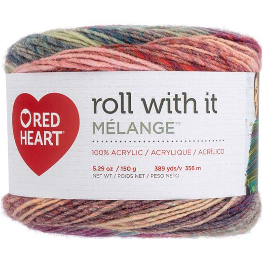 Red Heart Roll With It Melange Yarn