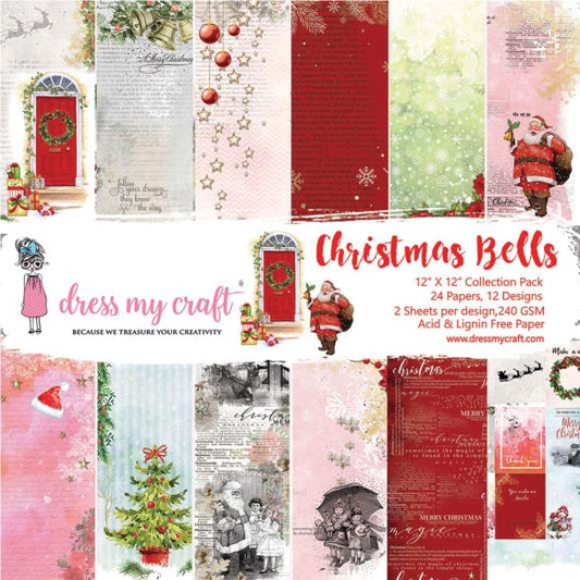 Dress My Craft Single-Sided Paper Pad 12"X12" 24/Pkg
