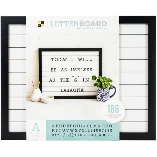 DCWV Letterboard 20"x16" with 1" Letters