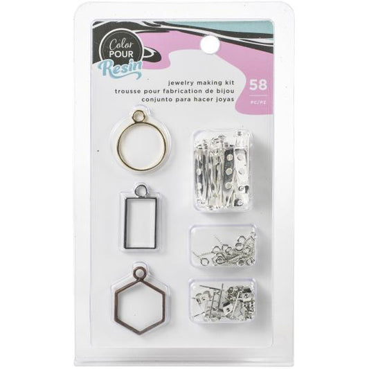 American Crafts Color Pour Resin Jewelry Kit 58/Pkg