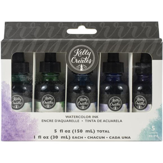 Kelly Creates Liquid Watercolor Set 5/Pkg