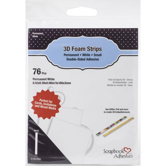 Scrapbook Adhesives 3D Foam Strips 76/Pkg